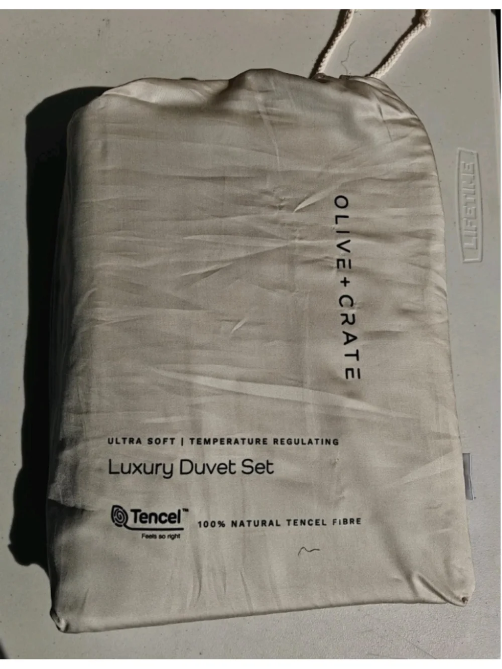 OLIVE & CRATE EUCALYPTUS - QUEEN DUVET COVER SET OATMEAL [Pillowcases Included]